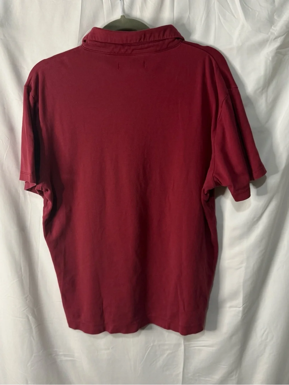 Banana Republic Men's Wine Red Polo Shirt Size M
